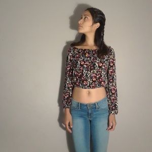 Floral crop top